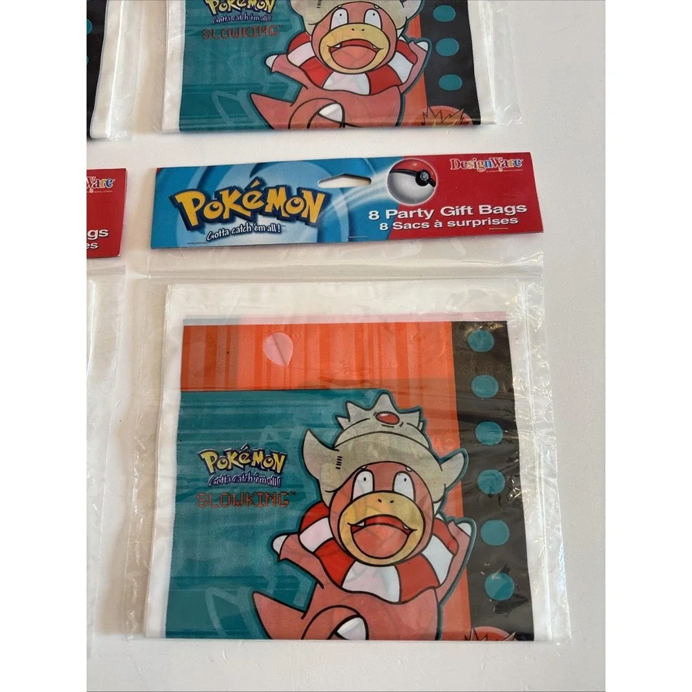 VTG Nintendo Pokemon Party Treat Gift Bags Year 2000 Gift Favors 4 Packs 32 Bags